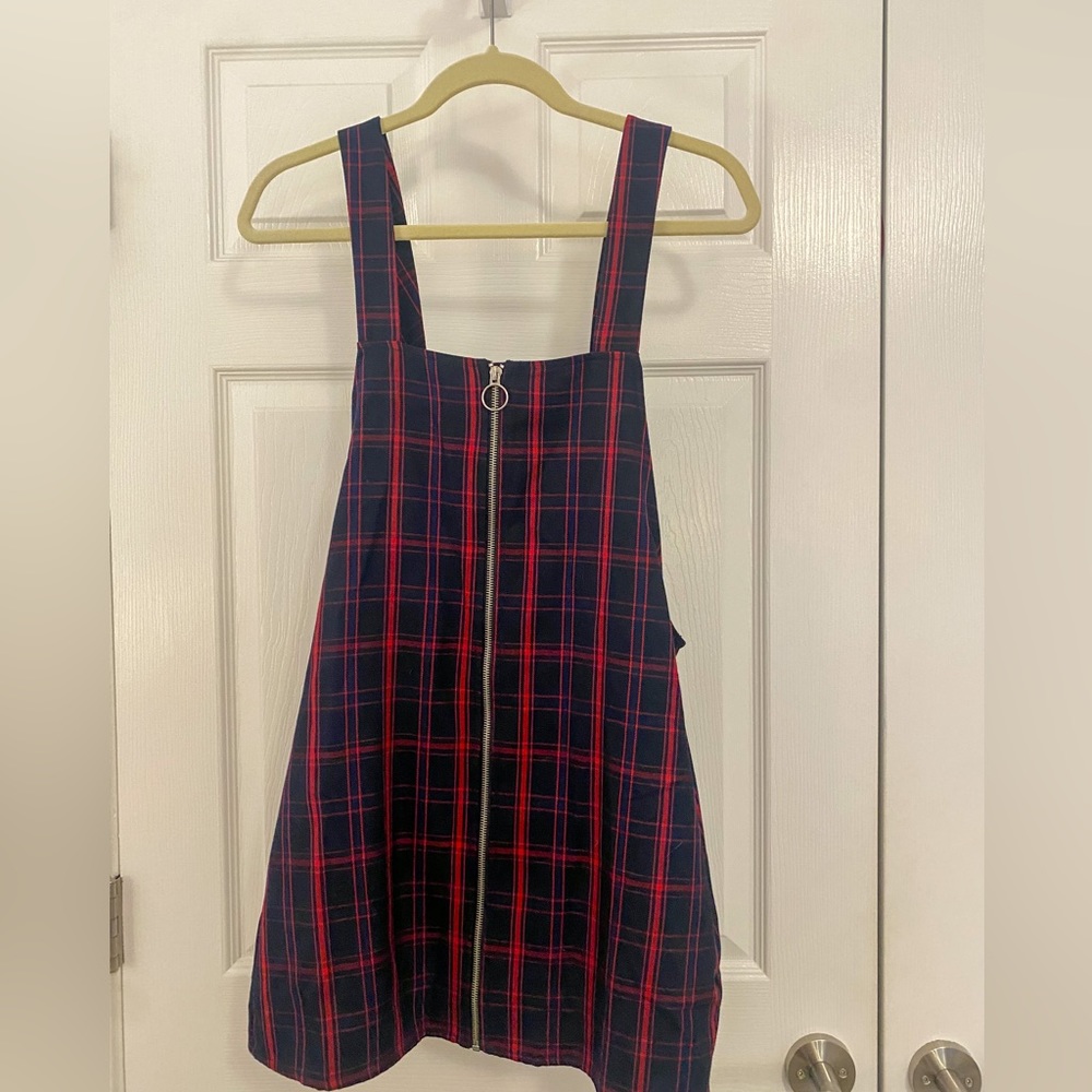 Forever 21 Checkered Overall Dress